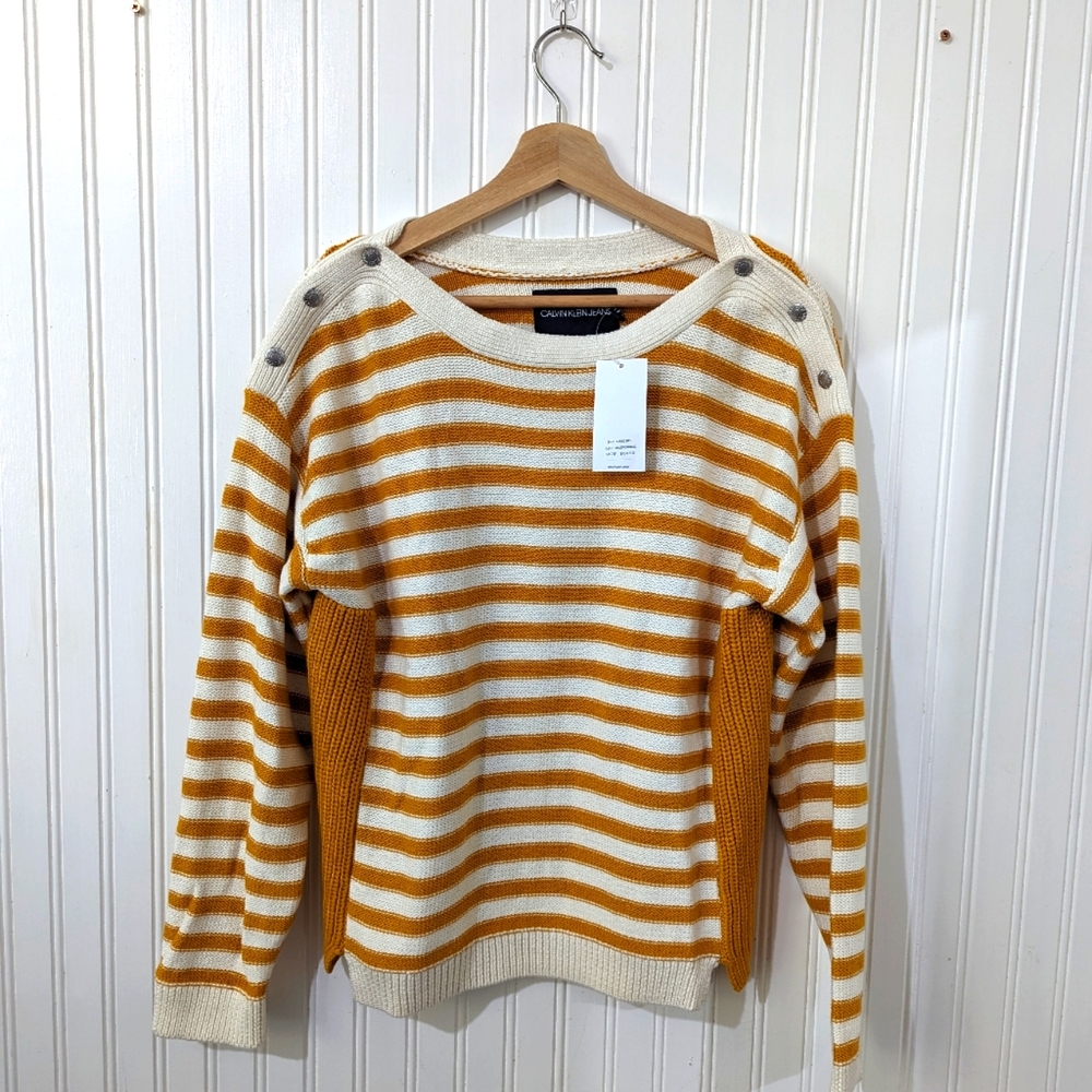 Women's Calvin Klein Striped Sweater